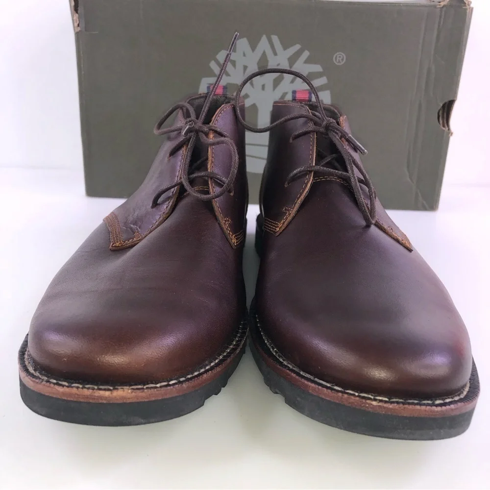 TIMBERLAND Men’s Chukka Ankle Boots Sz 7 Richdale Leather Lace Up A1 TYN